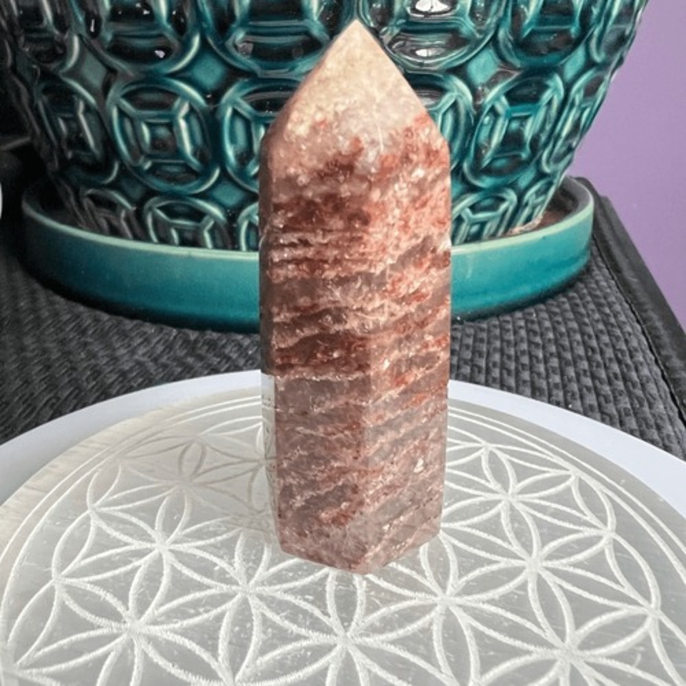 Thousand Layer Quartz Crystal Point Tower | Meditation Healing Energy Home Decor